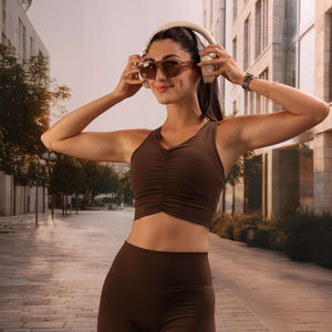 Anywhere Top – ribbed cropped top with a racerback – Hype Harmony (photo 2 of 11)