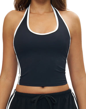 Day2Night Top – halter-neck top with clean contrast piping – Hype Harmony (photo 11 of 15)