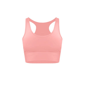 HH Club Top in Pink – high-neckline racerback top with a keyhole back detail – Hype Harmony