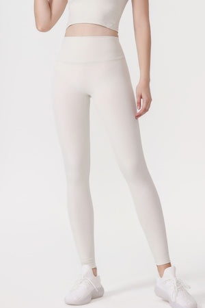 Offline Leggings in Off White – high-rise leggings with a soft flared leg and minimal seams – Hype Harmony