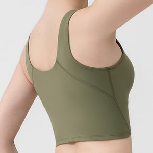 Offline Top – V-neck sleeveless cropped top with minimal seams – Hype Harmony (photo 9 of 13)
