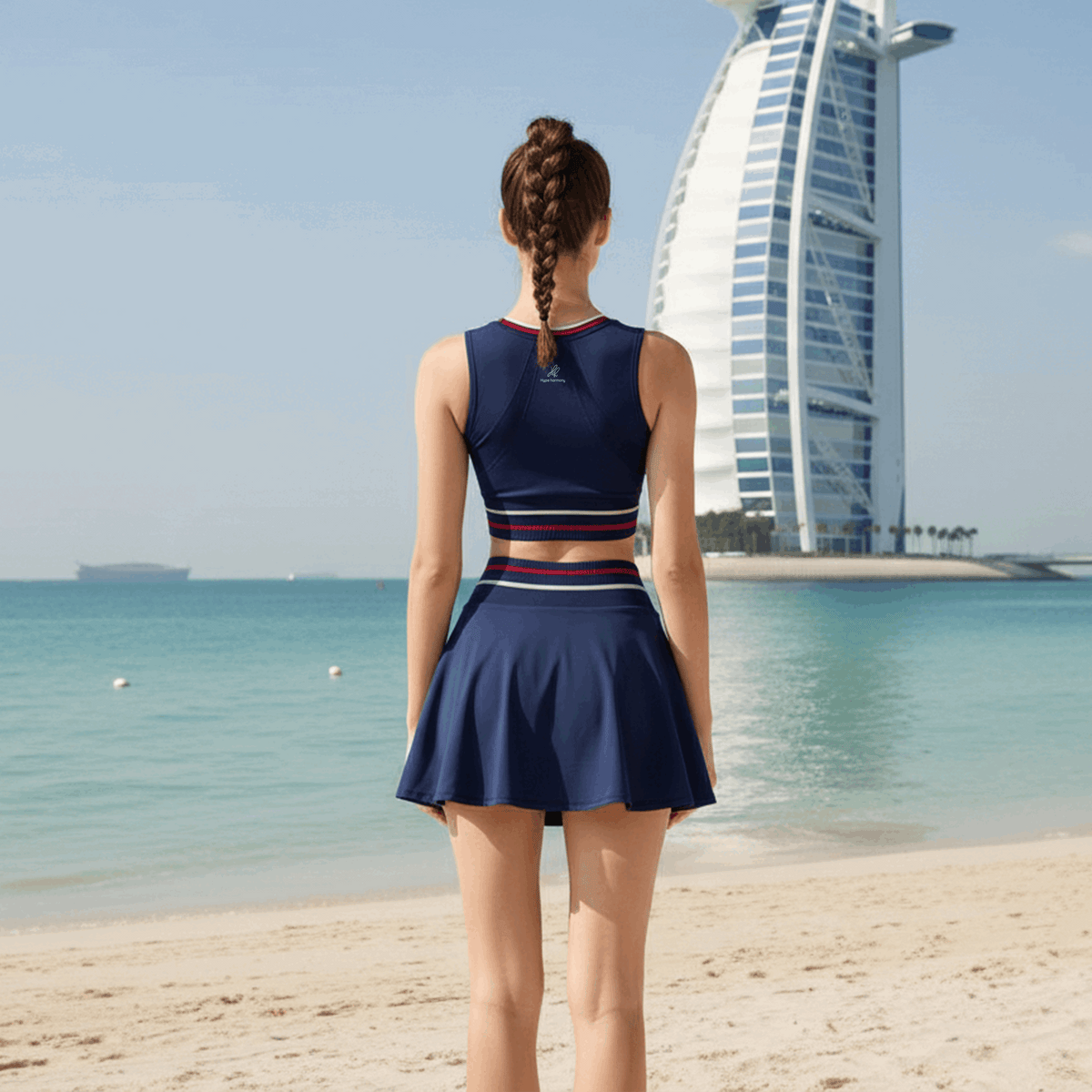 Polo Skirt – high-rise pleated skirt with a built-in inner short – Hype Harmony (photo 14 of 15)