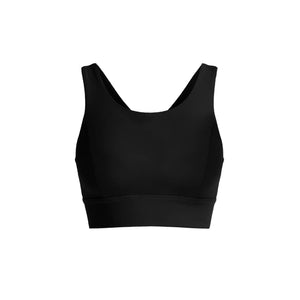 Sidewalk Top in Black – wide-strap top with an open-back detail – Hype Harmony