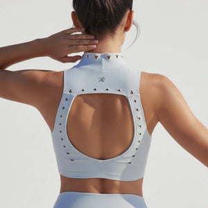 Vega Top – high-neckline top with an open back and a clean silhouette – Hype Harmony (photo 5 of 14)