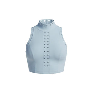 Vega Top – high-neckline top with an open back and a clean silhouette – Hype Harmony (photo 6 of 14)