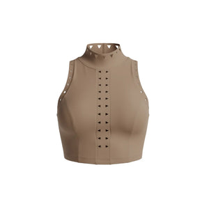 Vega Top – high-neckline top with an open back and a clean silhouette – Hype Harmony (photo 14 of 14)