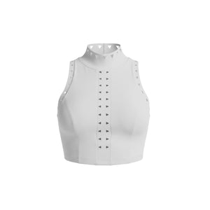 Vega Top – high-neckline top with an open back and a clean silhouette – Hype Harmony (photo 12 of 14)