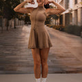 Vega Dress – high-neckline dress with a front zip, open back, and laser-cut detailing – Hype Harmony (photo 1 of 14)