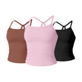 Anytime Top Bundle - Pink/Black/Mocha Brown