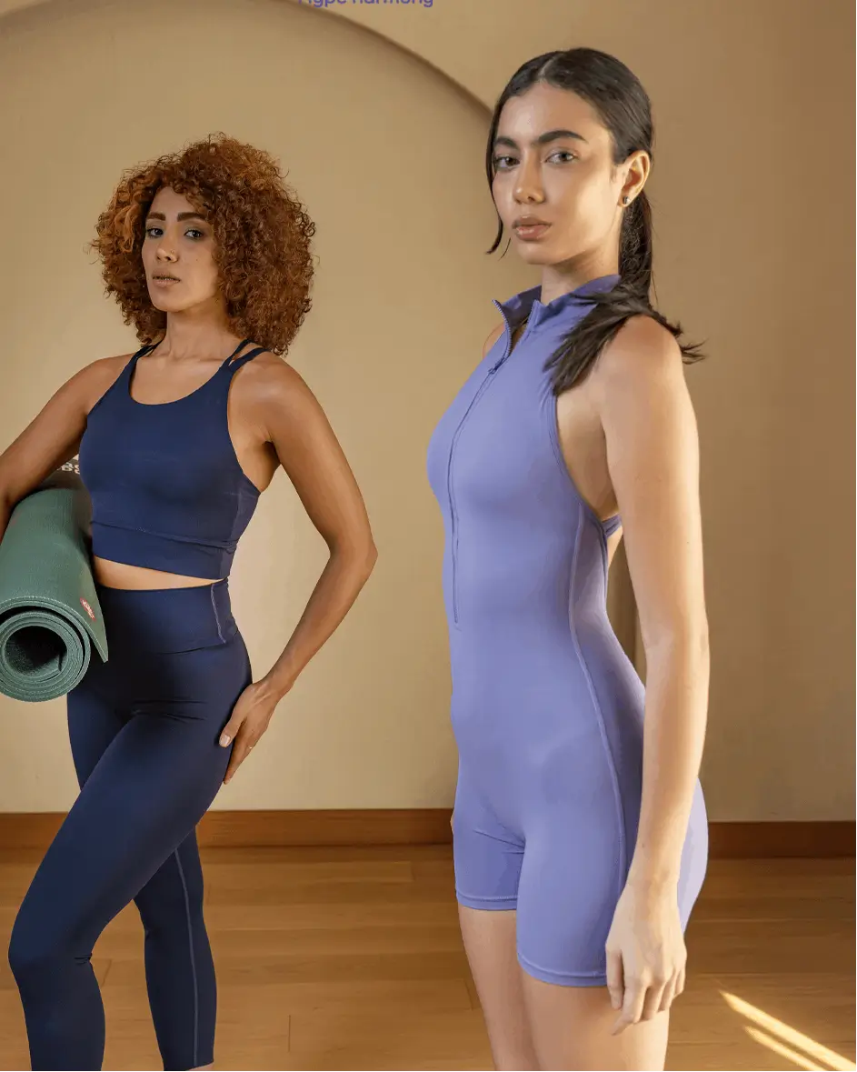 Weekend Jumpsuit – high-neck jumpsuit with a front zip, short length, and crisscross back – Hype Harmony (photo 12 of 14)