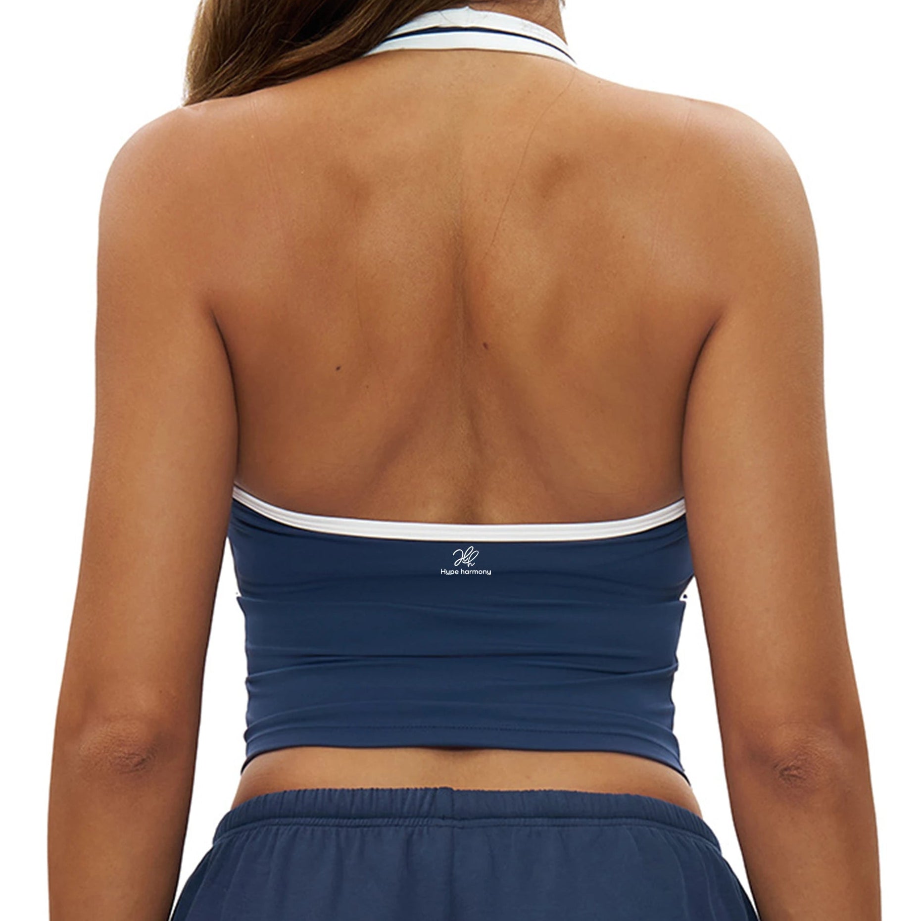 Day2Night Top – halter-neck top with clean contrast piping – Hype Harmony (photo 8 of 15)
