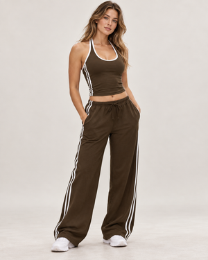 Day2Night Top – halter-neck top with clean contrast piping – Hype Harmony 