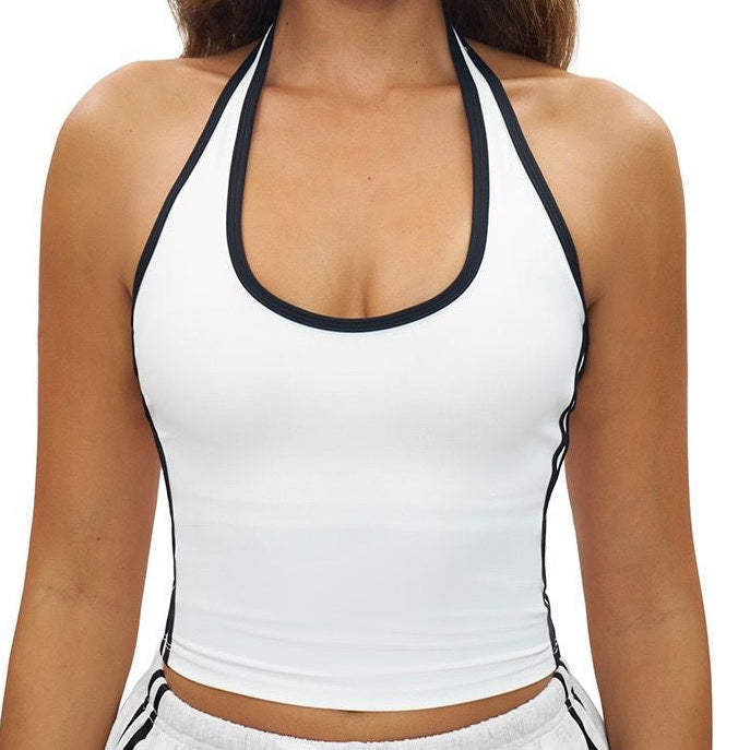 Day2Night Top – halter-neck top with clean contrast piping – Hype Harmony (photo 3 of 15)