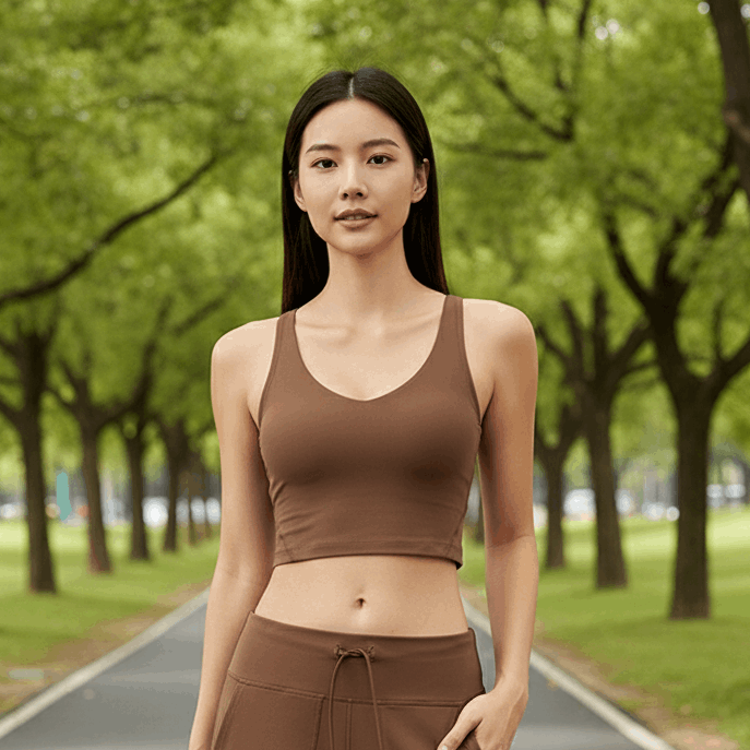 Bazic Top – scoop-neck sleeveless top with minimal seams and a smooth, close fit – Hype Harmony (photo 7 of 9)