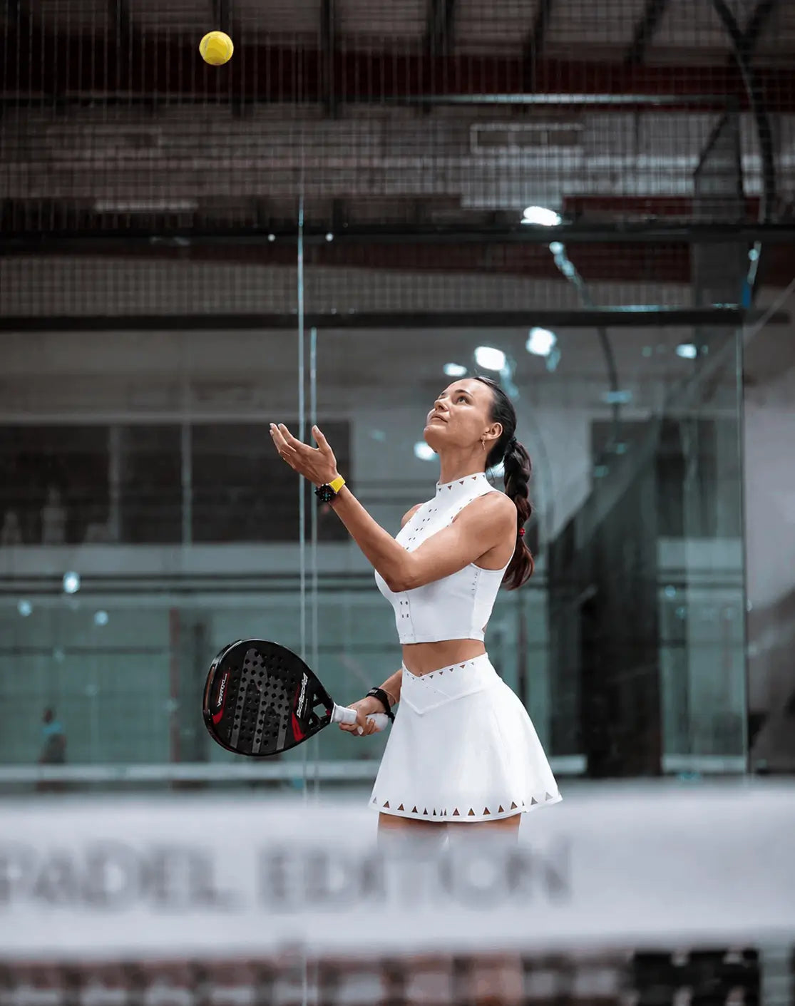 Vega Skirt – skirt with a V-shaped waistband, laser-cut detailing, and built-in inner shorts – Hype Harmony (photo 3 of 24)