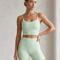 Layover-Ribbed Top in Lime Green – ribbed-knit top with a close, smooth stretch fit that holds shape through layering – Hype Harmony