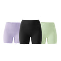 Mixed Shorts Bundle - Black/Lavender/Lime Green