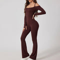 Nova Suit – long-sleeve jumpsuit with shoulder cut-outs and a gently flared leg – Hype Harmony (photo 9 of 13)