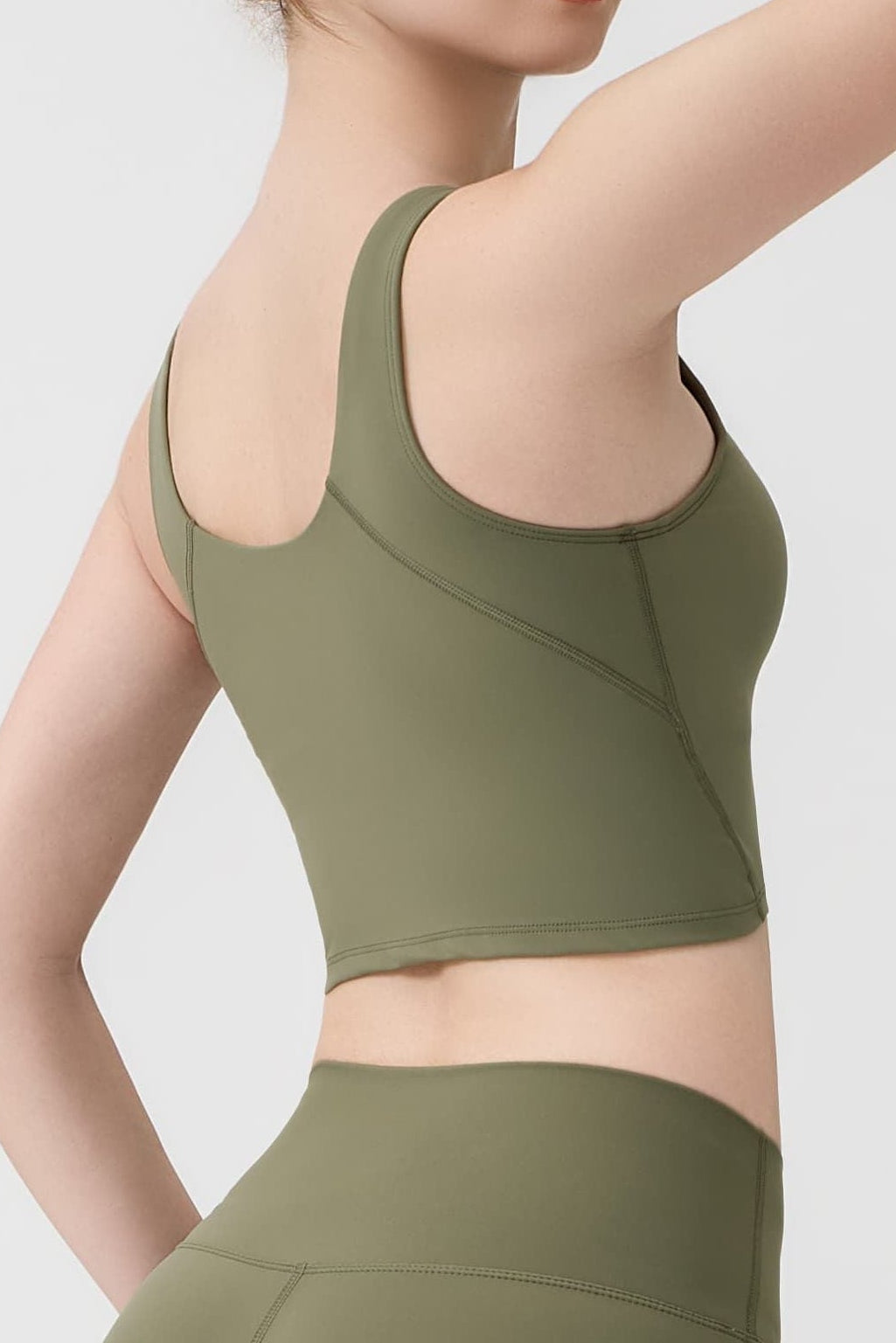 Offline Top – V-neck sleeveless cropped top with minimal seams – Hype Harmony (photo 9 of 13)