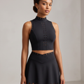 Vega Top – high-neckline top with an open back and a clean silhouette – Hype Harmony (photo 7 of 14)
