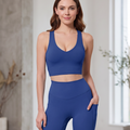 Velo Top in Blue – cropped tank top with a light, smooth stretch – Hype Harmony